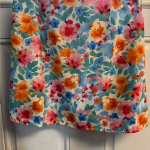 Princess Polly Mini Skirt in Multi Floral Watercolor Print